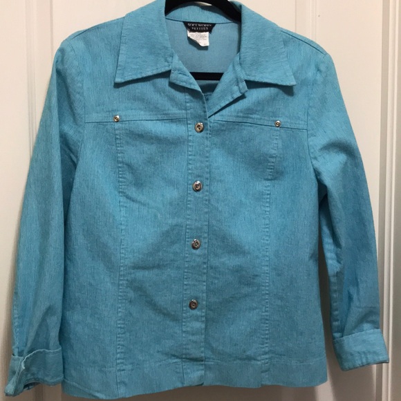 Soft Works Petite Denim Jacket & Skirt - Size 10 - Picture 2 of 15